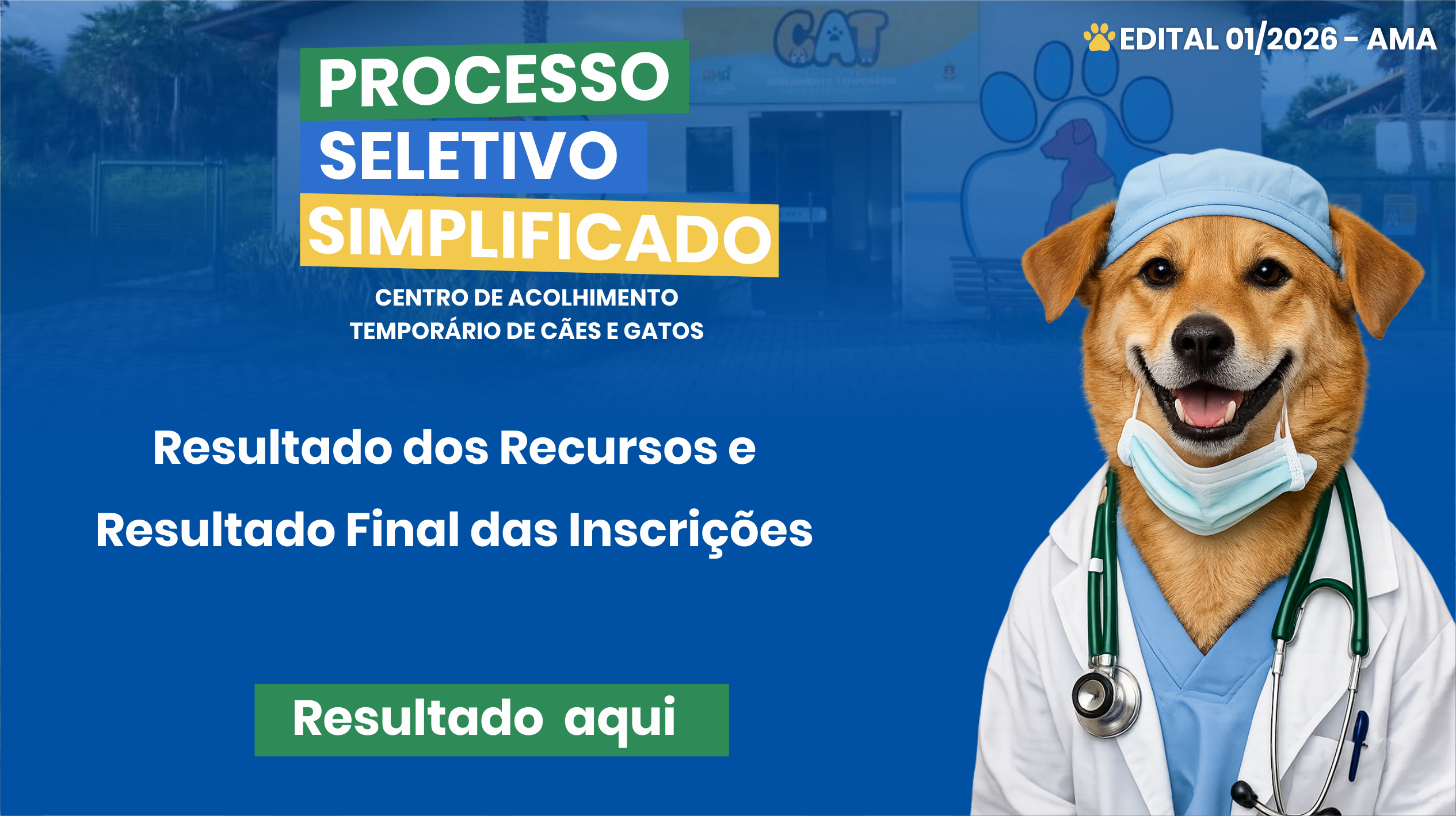Agência Municipal do Meio Ambiente, publica resultado final e análise de recu...
